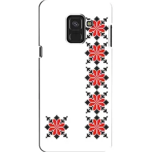 Силиконовый Чехол на Samsung A8, A8 2018, A530F с картинкой Вышиванки (Силуэт вышиванки)