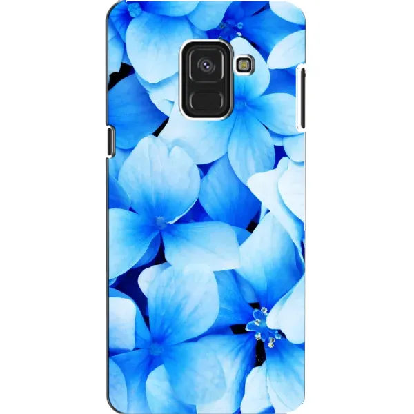 Чехол с рисунком «Синие цветы» для Samsung Galaxy A8 2018 (A530F) Чехол с рисунком «Синие цветы» для Samsung Galaxy A8 2018 (A530F)