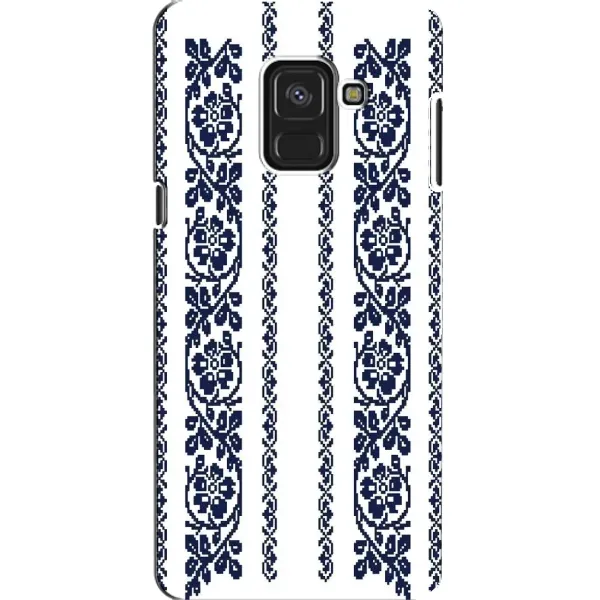 Чехол с рисунком «Синяя вышиванка» для Samsung Galaxy A8 2018 (A530F) Чехол с рисунком «Синяя вышиванка» для Samsung Galaxy A8 2018 (A530F)