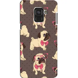 Чехол (ТПУ) Милые собачки для Samsung A8, A8 2018, A530F (Собачки Мопсики)