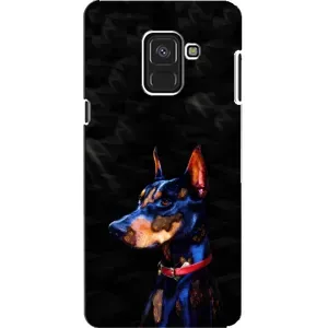 Бампер для Samsung A8, A8 2018, A530F с картинкой "Песики" (Собака Мопс)