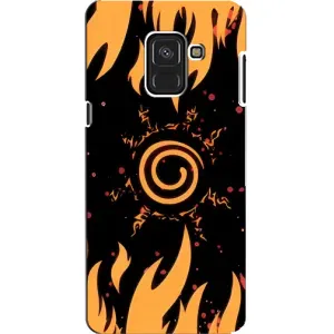 Купить Чехлы на телефон с принтом Anime для Samsung A8, A8 2018, A530F (Солнце Наруто)