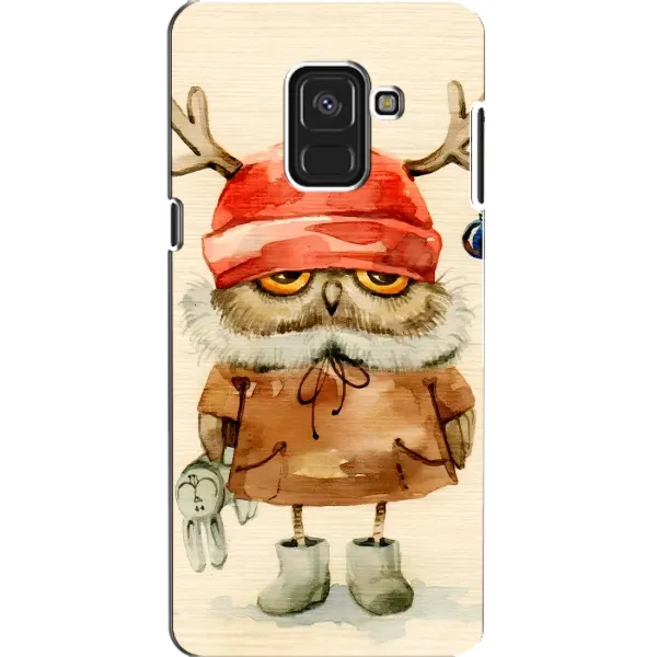 Чехол с рисунком «Сова в шапке» для Samsung Galaxy A8 2018 (A530F)