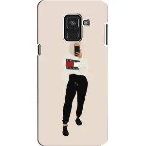 Силіконовый Чохол на Samsung A8, A8 2018, A530F з картинкой Модных девушек (Стильна)
