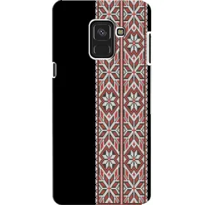 Силиконовый Чехол на Samsung A8, A8 2018, A530F с картинкой Вышиванки (Стильная вишиванка)