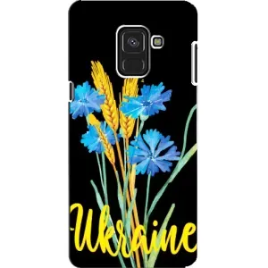 Чехол на Samsung A8, A8 2018, A530F Украинский дизайн (Ukraine в цветочках)