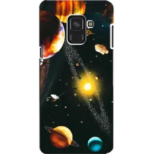 Чехол (ТПУ) с планетами на Samsung A8, A8 2018, A530F (Вид с космоса)