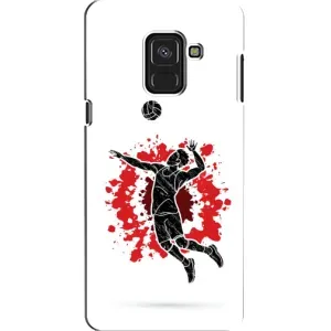 Чехлы с принтом Спортивная тематика для Samsung A8, A8 2018, A530F (Волейболист)