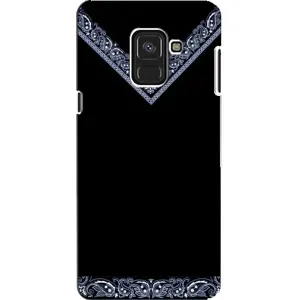 Силиконовый Чехол на Samsung A8, A8 2018, A530F (Воротник вышиванки)