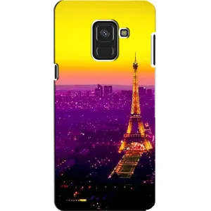 Чехол с рисунком «Яркая башня» для Samsung Galaxy A8 2018 (A530F)
