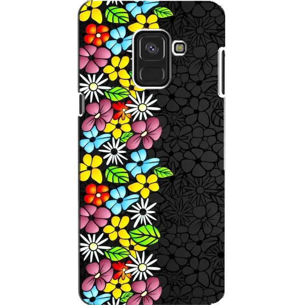 Чехол с рисунком «Яркие цветы на черном» для Samsung Galaxy A8 2018 (A530F) Чехол с рисунком «Яркие цветы на черном» для Samsung Galaxy A8 2018 (A530F)