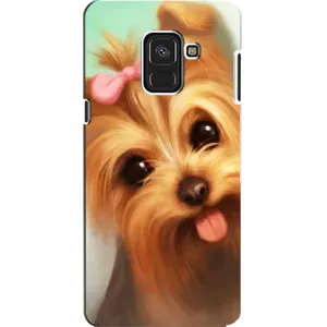 Чехол (ТПУ) Милые собачки для Samsung A8, A8 2018, A530F (Йоршенский терьер)