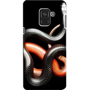 Чехлы с изображением разных животных для Samsung A8, A8 2018, A530F (Змея)