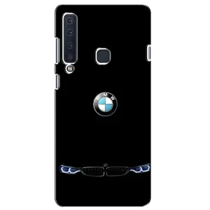 Силиконовый бампер с картинкой машины на Samsung Galaxy A9 2018, A920 (Черный BMW)