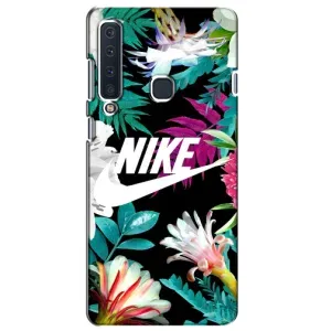 Силіконовый Чохол на Samsung Galaxy A9 2018, A920 з картинкою НАЙК (Квітковий Nike)