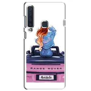 Силиконовый Чехол на Samsung Galaxy A9 2018, A920 с картинкой Стильных Девушек (Девушка на машине)