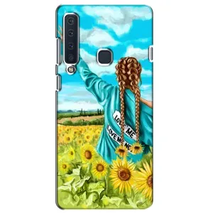 Чехол Стильные девушки на Samsung Galaxy A9 2018, A920 (Девушка на поле)