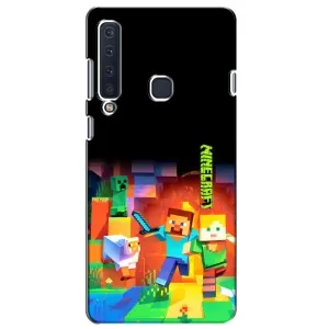 Чехлы для Samsung Galaxy A9 2018, A920 (Персонажи Майн Крафт) (Герой Майнкрафт)