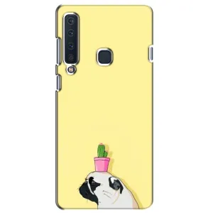 Бампер для Samsung Galaxy A9 2018, A920 с картинкой "Песики" (Кактус на голове)