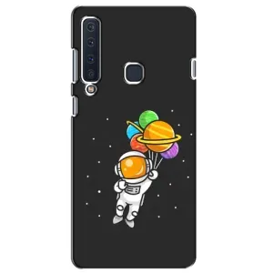 Силиконовый Чехол с принтом "Космонавты" на Samsung Galaxy A9 2018, A920 (Космонавт с шариками)