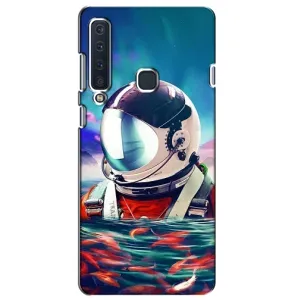 Силиконовый Чехол с принтом "Космонавты" на Samsung Galaxy A9 2018, A920 (Космонавт в воде)