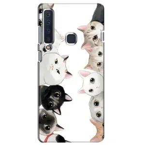 Силиконовый чехол с котиком для Samsung Galaxy A9 2018, A920 (Коты)