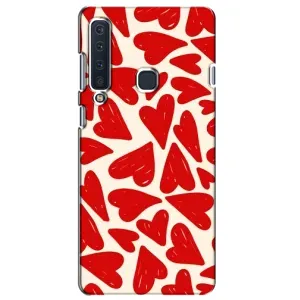 Чехлы с тематикой "Маленькие Сердечки" на Samsung Galaxy A9 2018, A920 (Красные сердечка)