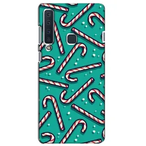 Силиконовый бампер на рождество для Samsung Galaxy A9 2018, A920 (Леденцы)