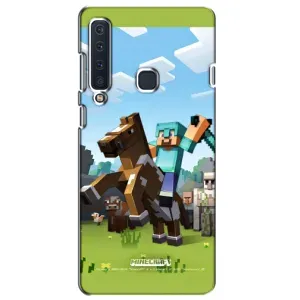 Чехлы для Samsung Galaxy A9 2018, A920 (Персонажи Майн Крафт) (На коне)