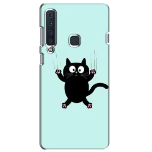 Силиконовый чехол с котиком для Samsung Galaxy A9 2018, A920 (Падающий кот)