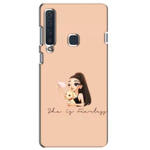 Силиконовый Чехол на Samsung Galaxy A9 2018, A920 с картинкой Стильных Девушек (С собакой)