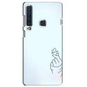 Чехлы (Знак сердечка) на Samsung Galaxy A9 2018, A920 (Сердце на голубом)