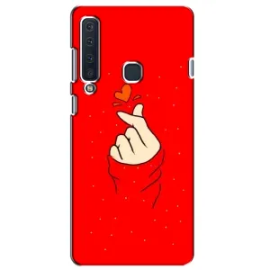 Чехлы (Знак сердечка) на Samsung Galaxy A9 2018, A920 (Сердце на красном)