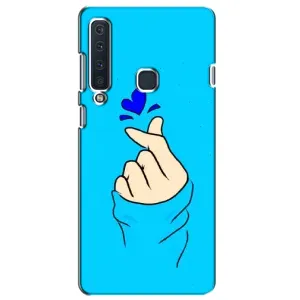 Чехлы (Знак сердечка) на Samsung Galaxy A9 2018, A920 (Сердце на синем)