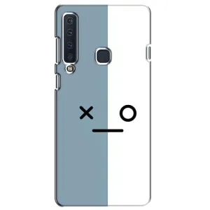 Чохли (ТПУ) (смішні стікери) для Samsung Galaxy A9 2018, A920 (Сіро-білий)