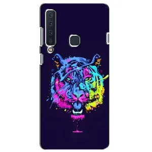 Силиконовый бампер с картинкой животных для Samsung Galaxy A9 2018, A920 (Тигр-Арт)