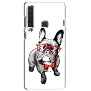 Бампер для Samsung Galaxy A9 2018, A920 с картинкой "Песики" (В очках)