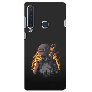 Силиконовый чехол с картинкой "Герой Pubg" на Samsung Galaxy A9 2018, A920 (В огне)