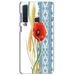 Силиконовый Чехол на Samsung Galaxy A9 2018, A920 с картинкой Вышиванки (Вышиванка с цветком)
