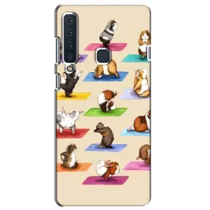 Чехол с Прикольным принтом на Samsung Galaxy A9 2018, A920 (Ёга свинок)
