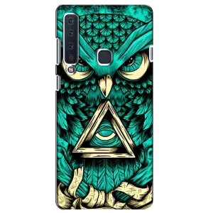 Чехлы с принтом СОВЫ для Samsung Galaxy A9 2018, A920 (Зеленая сова)