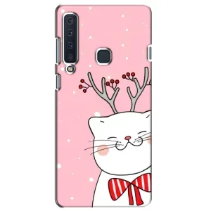 Чехол на тематику: Коты для Samsung Galaxy A9 2018 (A920) (Зимний кот)
