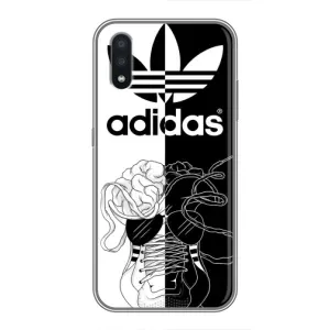 Чехол в стиле "Адидас" для Самсунг А01 Кор (Adidas шнурки)
