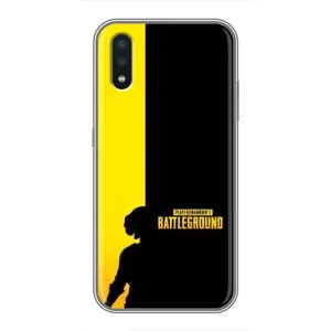Чохол (TPU) з картинкою "Лого Пабг" на Самсунг А01 Кор (Battlegrounds)
