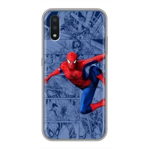 Силиконовый Чехол для Samsung Galaxy A01 Core (Человек Паук)