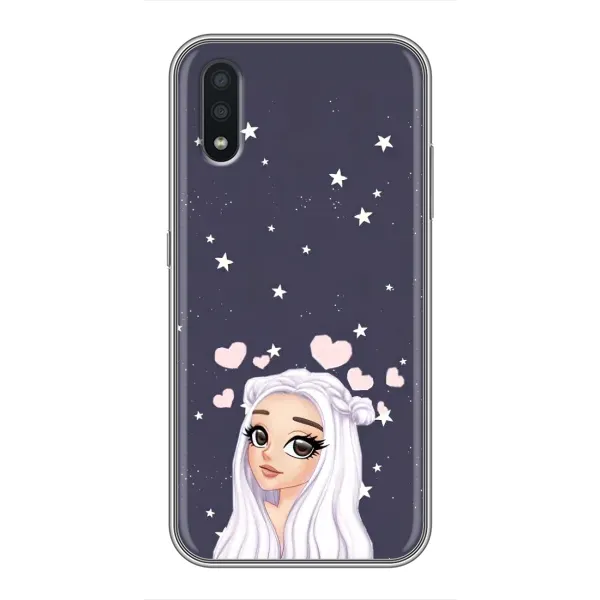 Чехол с рисунком «Девушка и сердечки» для Samsung Galaxy A01 Core Чехол с рисунком «Девушка и сердечки» для Samsung Galaxy A01 Core