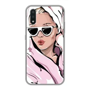 Чохол з картинкою Модні Дівчата Samsung Galaxy A01 Core (Дівчина в халаті)