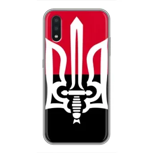 Чехлы УПА (Красно-Чёрный) на Samsung Galaxy A01 Core (Герб Украины)