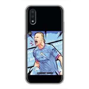 Чехлы с принтом для Samsung Galaxy A01 Core Футболист (гол Эрлинг Холланд)