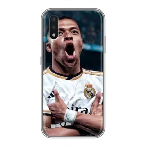 Чехол (TPU) с Футболистом на Samsung Galaxy A01 Core (Гол Мбаппе)